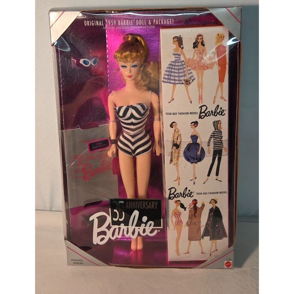 1994 35th Anniversary Barbie Doll 1959 Reproduction NRFB Mattel